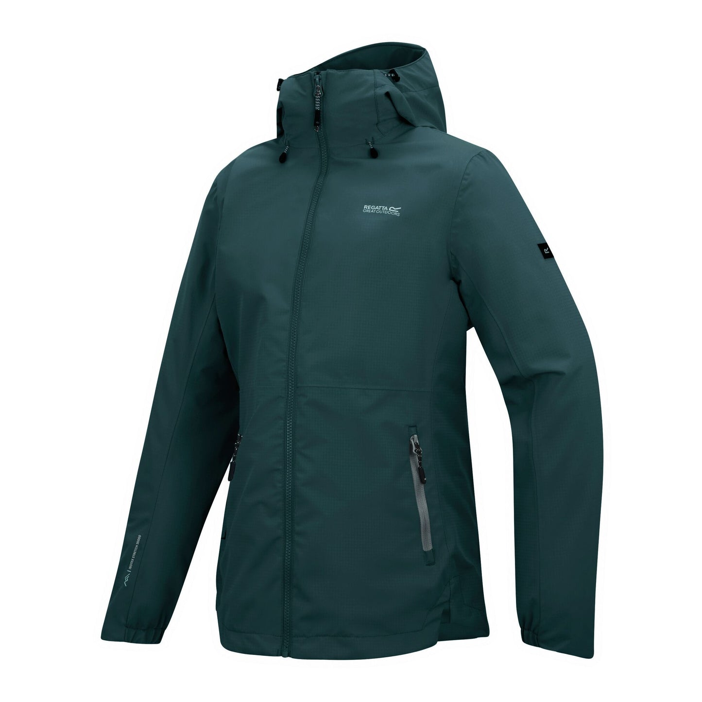 Mediterranea Green - Side - Regatta Womens-Ladies Hamara IV Waterproof Jacket