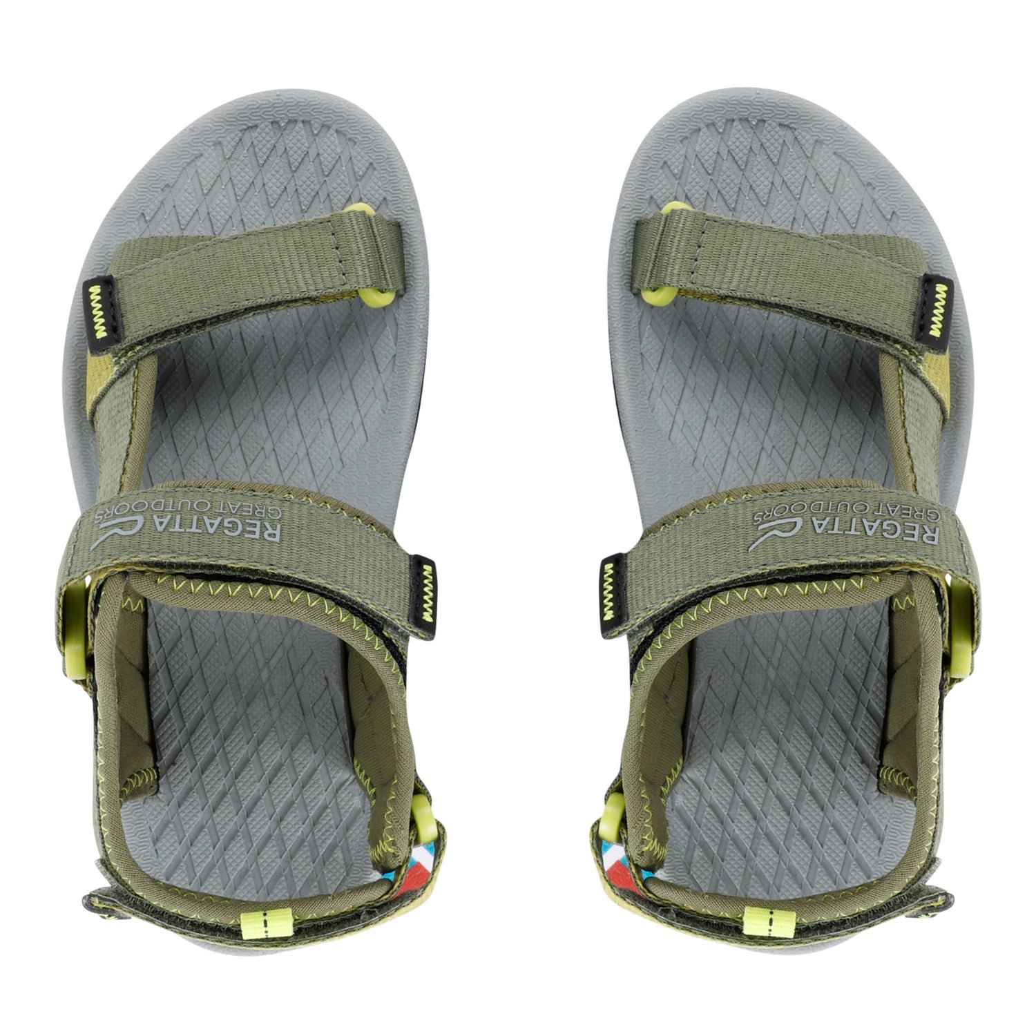 Nephrite Green-Wild Lime - Side - Regatta Childrens-Kids Blaze Sandals