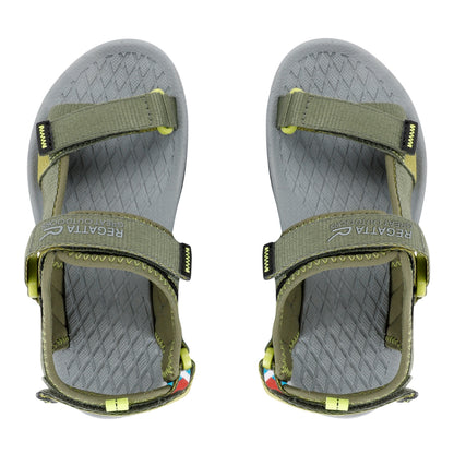 Nephrite Green-Wild Lime - Side - Regatta Childrens-Kids Blaze Sandals