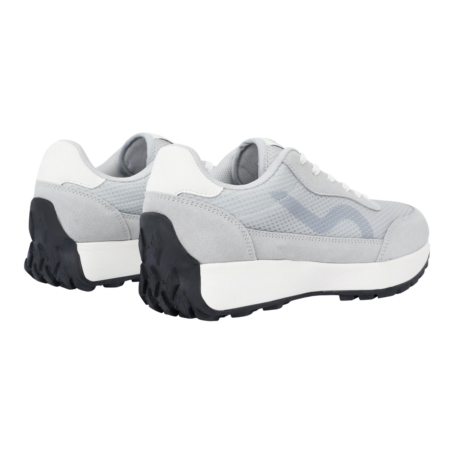 Grey - Back - Regatta Womens-Ladies Marine Heritage Trainers