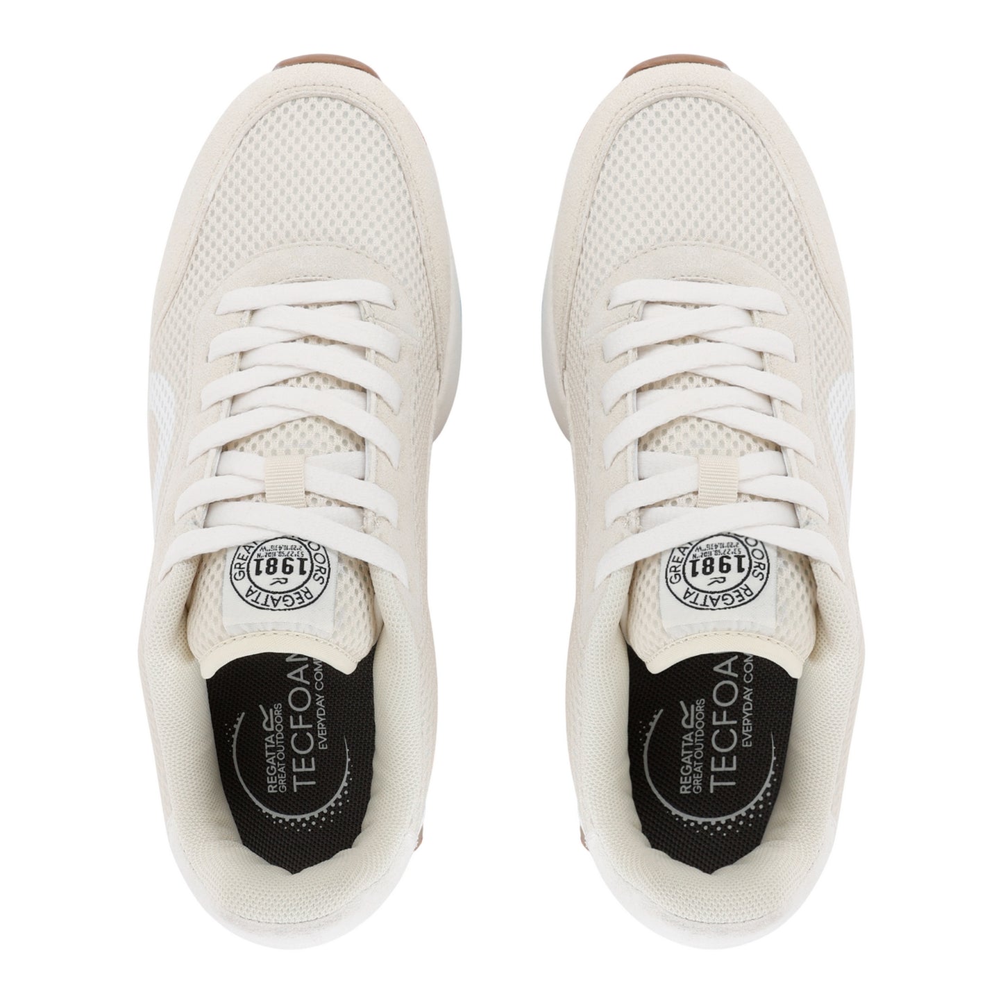 Light Vanilla - Side - Regatta Womens-Ladies Marine Heritage Trainers