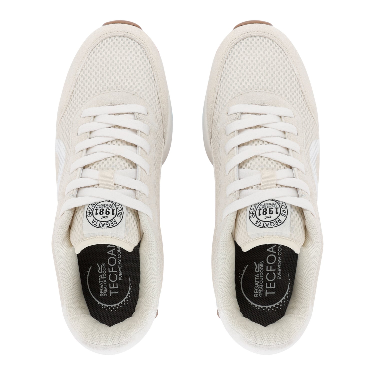 Light Vanilla - Side - Regatta Womens-Ladies Marine Heritage Trainers