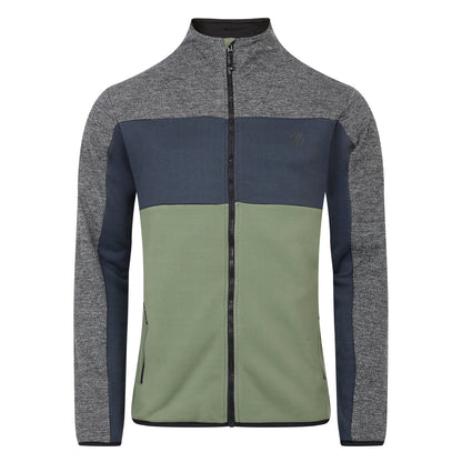 Charcoal Grey-Black Marl-Olivine Green - Front - Dare 2B Mens Venture Fleece Jacket