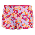 Pink-Yellow - Side - Regatta Womens-Ladies Aceana Summer Floral Bikini Shorts