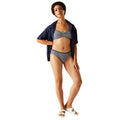 Navy-White - Side - Regatta Womens-Ladies Aceana Seeksucker Bikini Bottoms