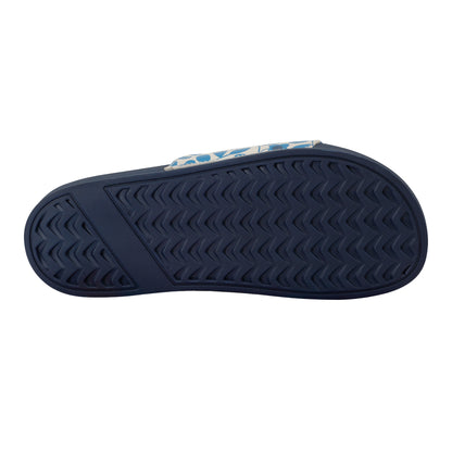 Blue - Pack Shot - Regatta Womens-Ladies Orla Kiely Jasmine Flower Sliders