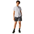 Lilac Hint - Lifestyle - Regatta Womens-Ladies Travel Meadow Floral Packaway Short-Sleeved Shirt