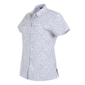Lilac Hint - Side - Regatta Womens-Ladies Travel Meadow Floral Packaway Short-Sleeved Shirt