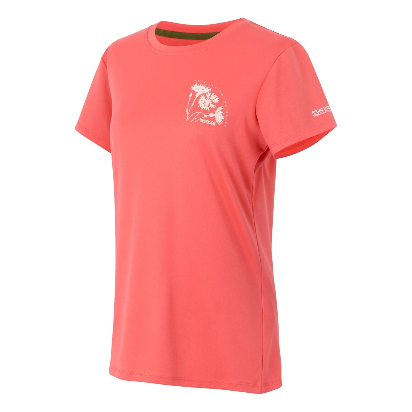 Peach Bloom - Side - Regatta Womens-Ladies Fingal IX Flowers T-Shirt