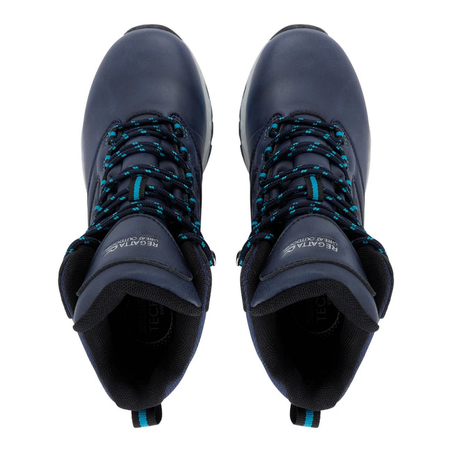 Navy-Exotic Plume - Close up - Regatta Womens-Ladies Amble Walking Boots