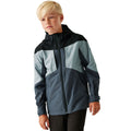Seal Grey-Cloudy Grey-Black - Lifestyle - Regatta Childrens-Kids Highton VI Waterproof Jacket