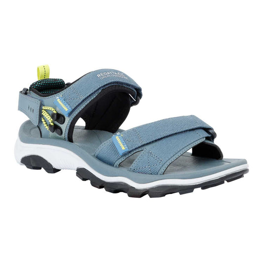 Grey-Wild Lime - Front - Regatta Mens Blaze Sandals