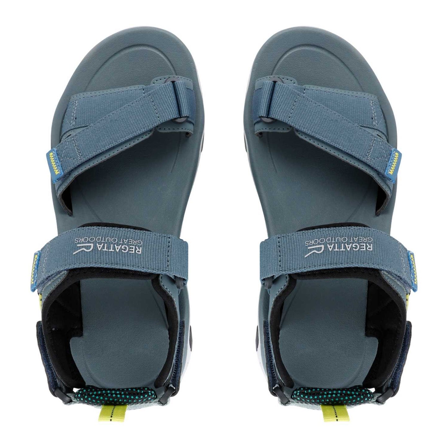 Grey-Wild Lime - Lifestyle - Regatta Mens Blaze Sandals