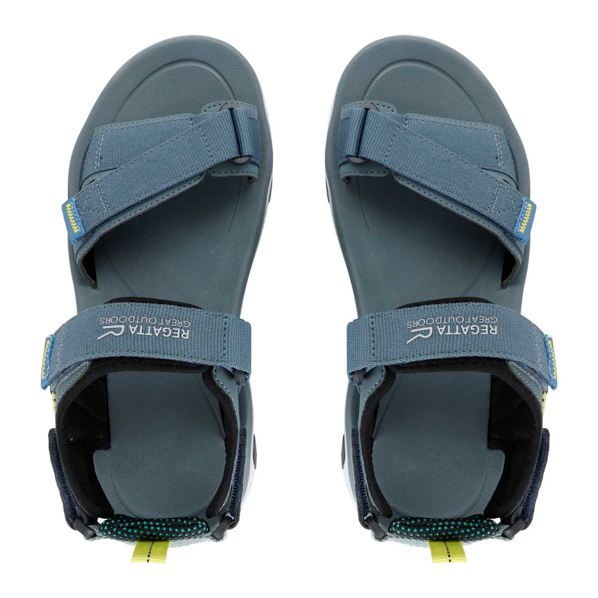 Grey-Wild Lime - Lifestyle - Regatta Mens Blaze Sandals