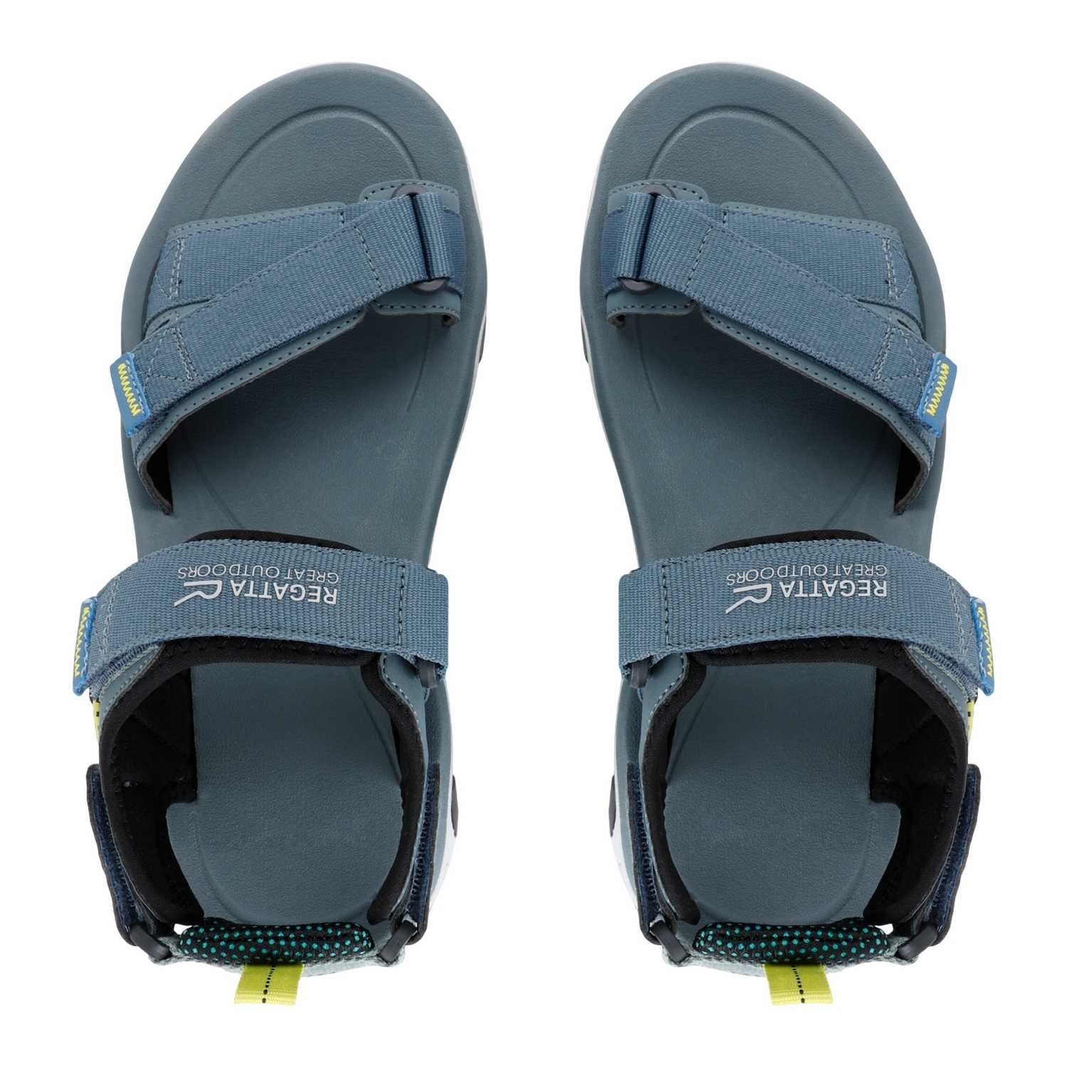 Grey-Wild Lime - Lifestyle - Regatta Mens Blaze Sandals