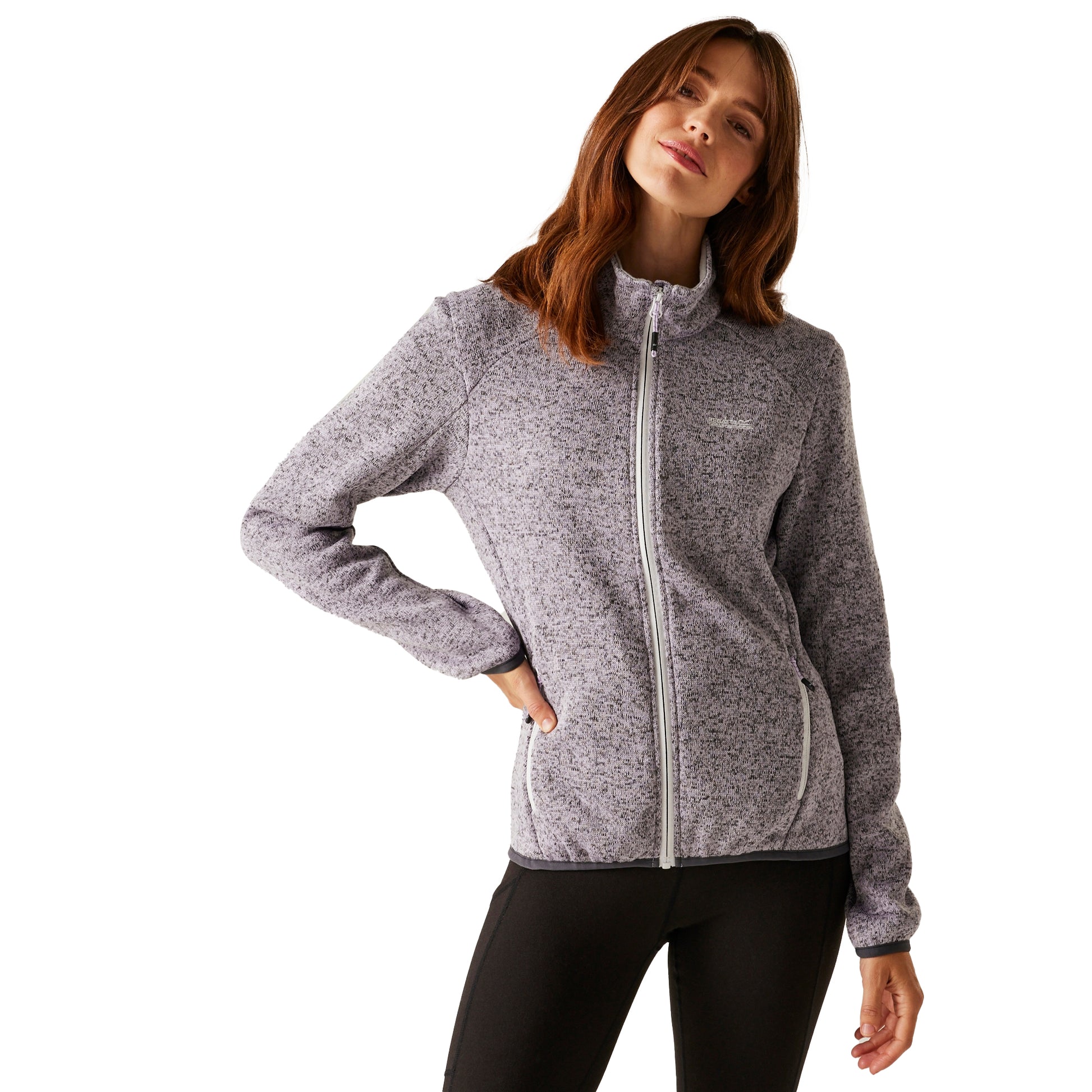 Lilac Thistle-Lilac Hint - Lifestyle - Regatta Womens-Ladies Newhill II Full Zip Fleece Jacket