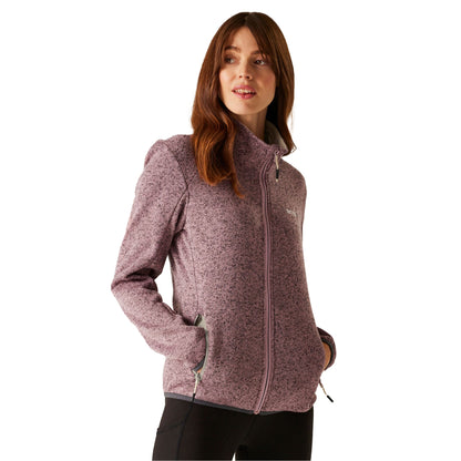 Lilas-Light Vanilla - Lifestyle - Regatta Womens-Ladies Newhill II Full Zip Fleece Jacket
