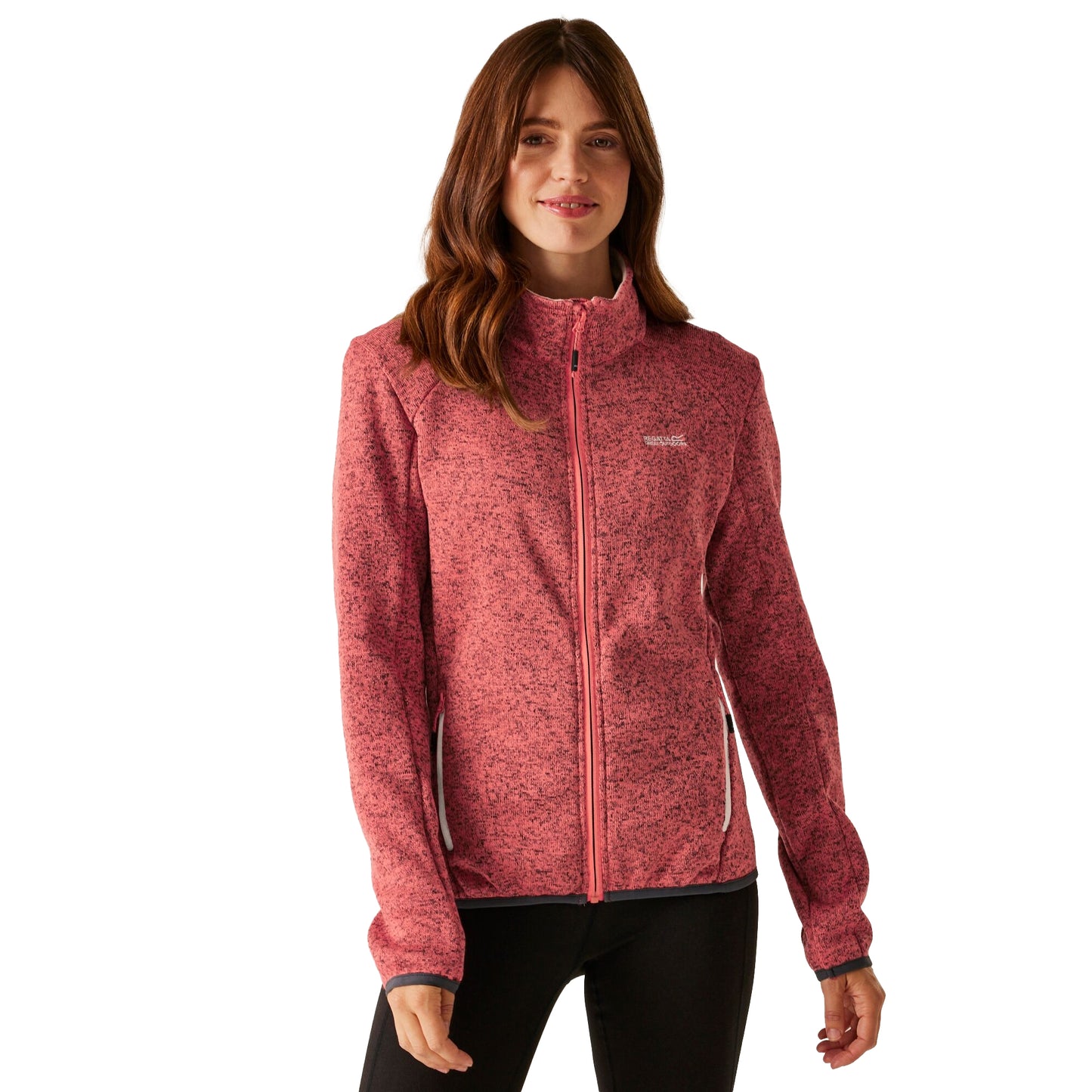 Peach Bloom-Light Vanilla - Lifestyle - Regatta Womens-Ladies Newhill II Full Zip Fleece Jacket