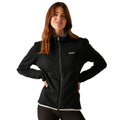 Black-Oyster Mushroom - Lifestyle - Regatta Womens-Ladies Newhill II Full Zip Fleece Jacket