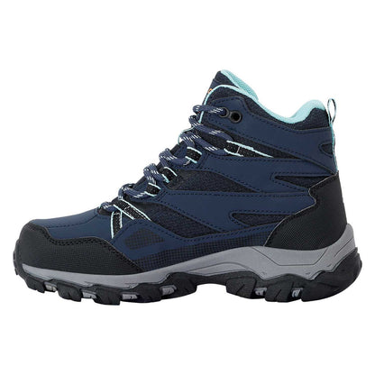 Navy-Aruba Blue - Side - Regatta Childrens-Kids Holcombe III Walking Boots