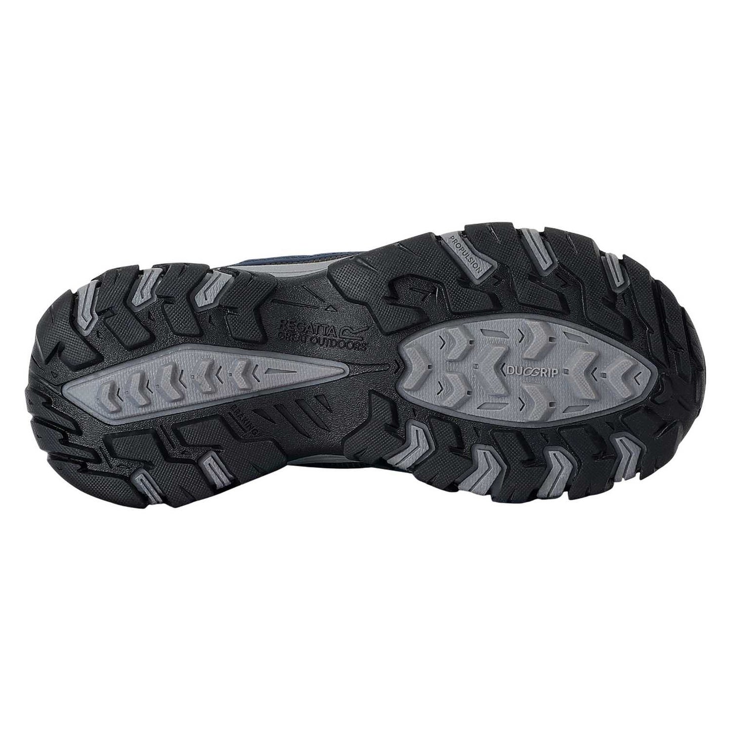 Navy-Lime Punch - Front - Regatta Childrens-Kids Holcombe III Walking Boots