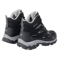 Black-Dark Steel - Back - Regatta Childrens-Kids Holcombe III Walking Boots