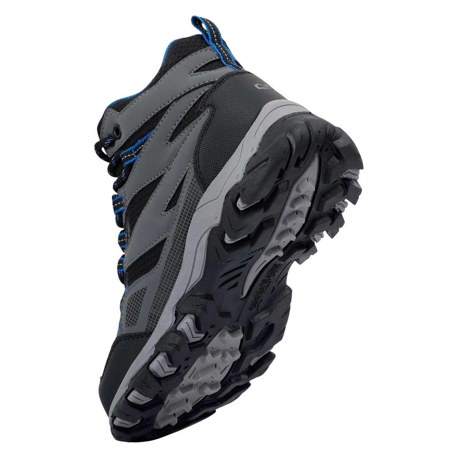 Navy-Aruba Blue - Pack Shot - Regatta Childrens-Kids Holcombe III Walking Boots