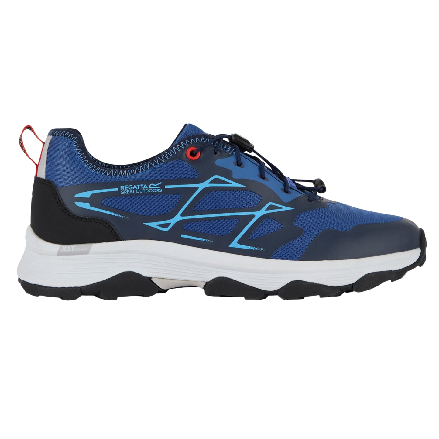 Olympian Blue-Navy - Side - Regatta Mens Blaze Trainers