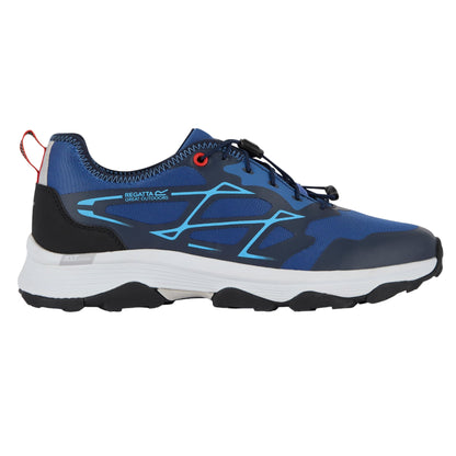 Olympian Blue-Navy - Side - Regatta Mens Blaze Trainers