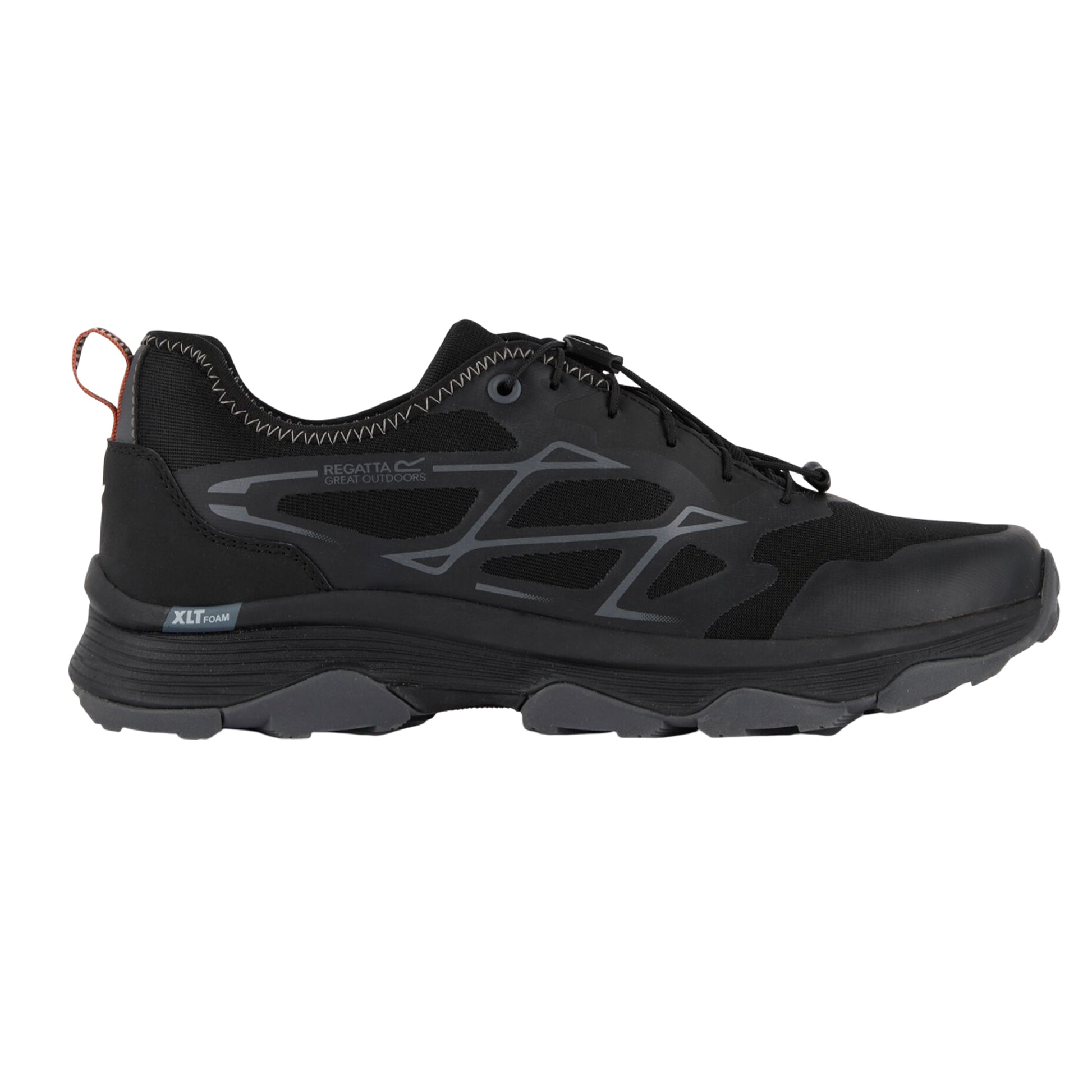 Black - Side - Regatta Mens Blaze Trainers