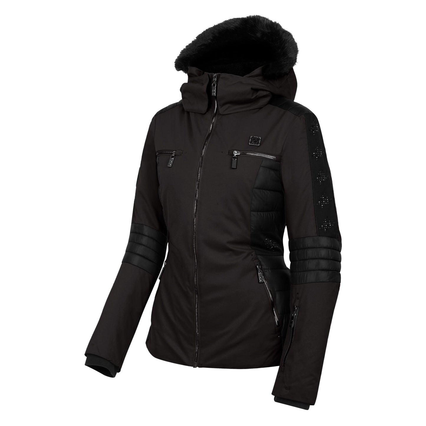 Black - Side - Dare 2B Womens-Ladies Enlighten Ski Jacket