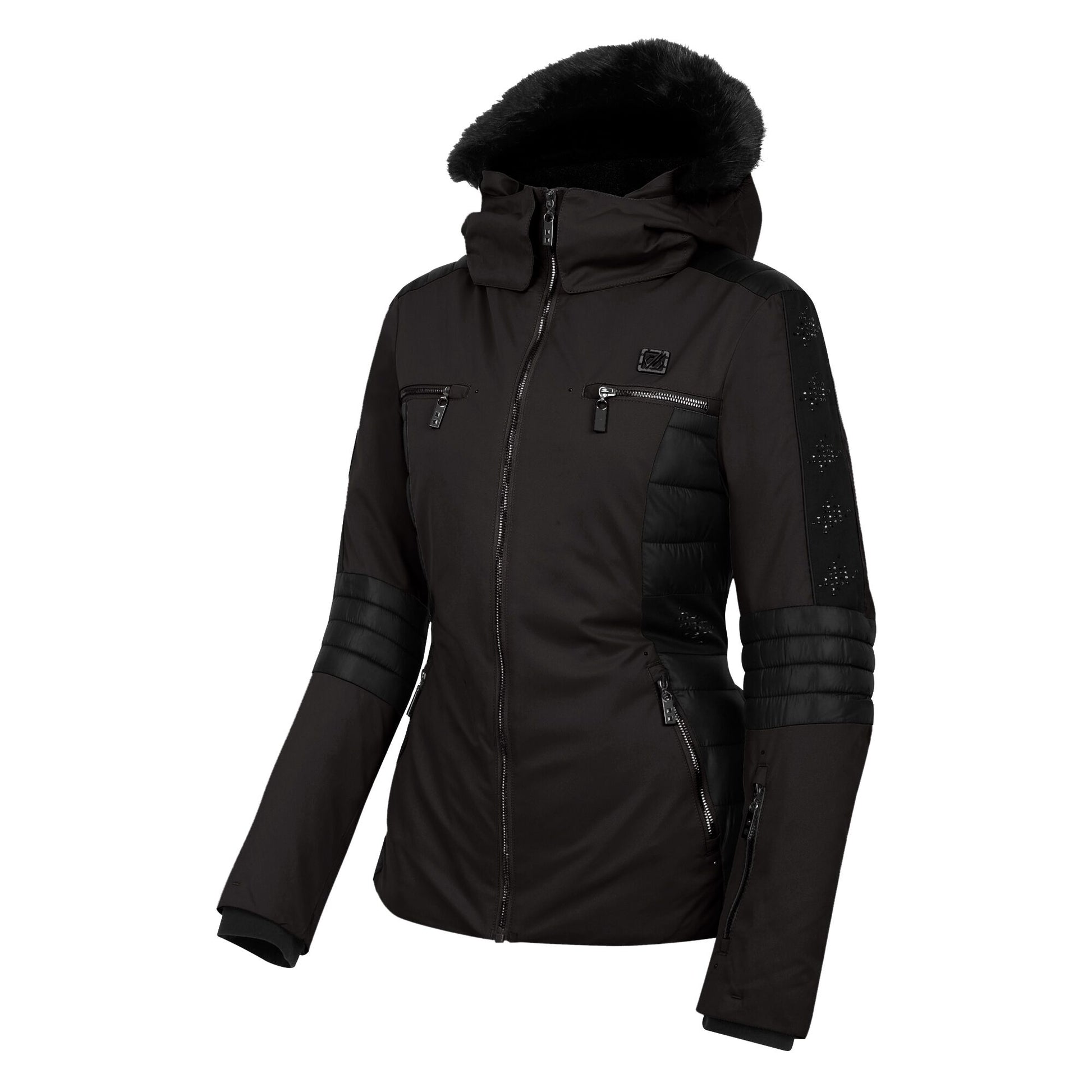 Black - Side - Dare 2B Womens-Ladies Enlighten Ski Jacket