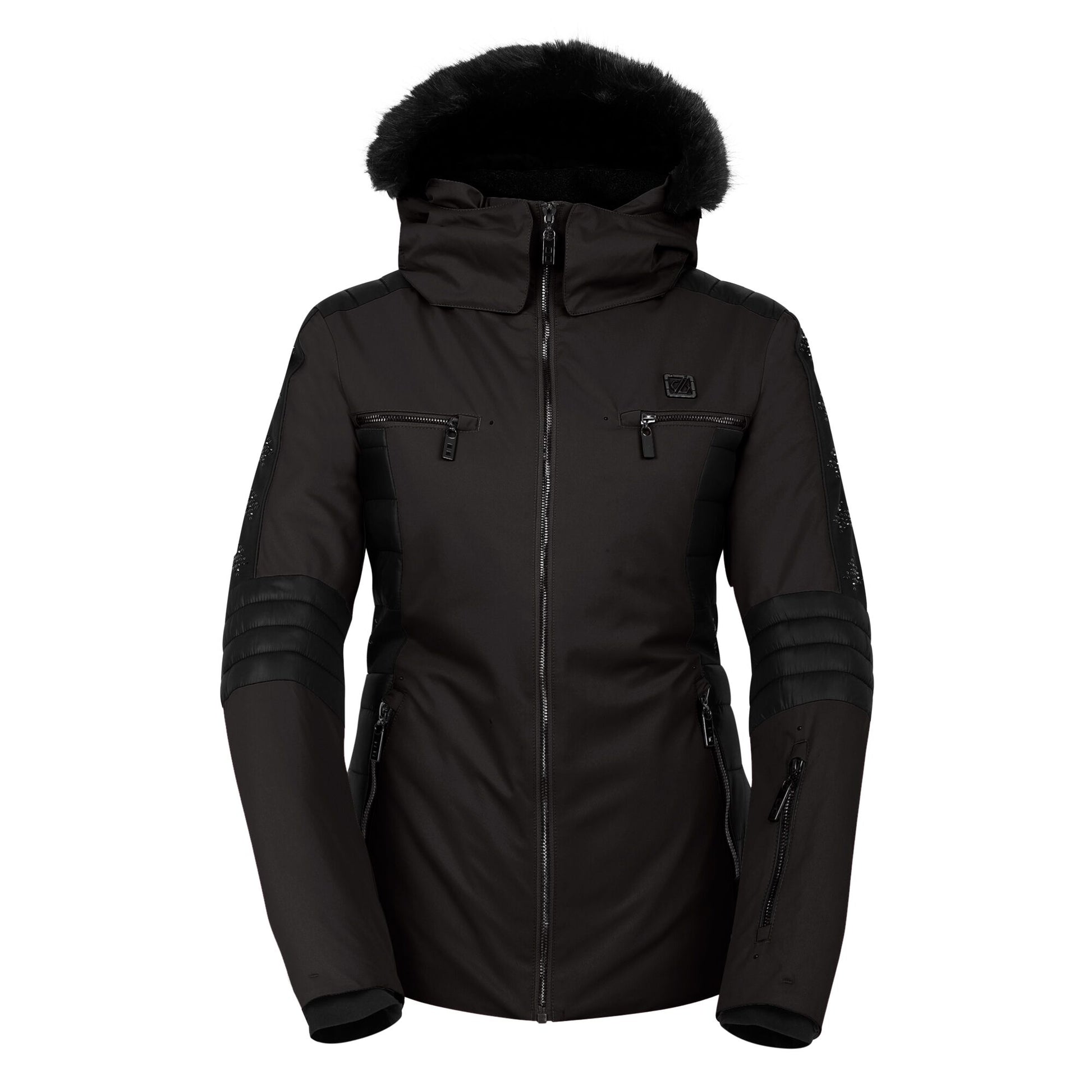 Black - Front - Dare 2B Womens-Ladies Enlighten Ski Jacket