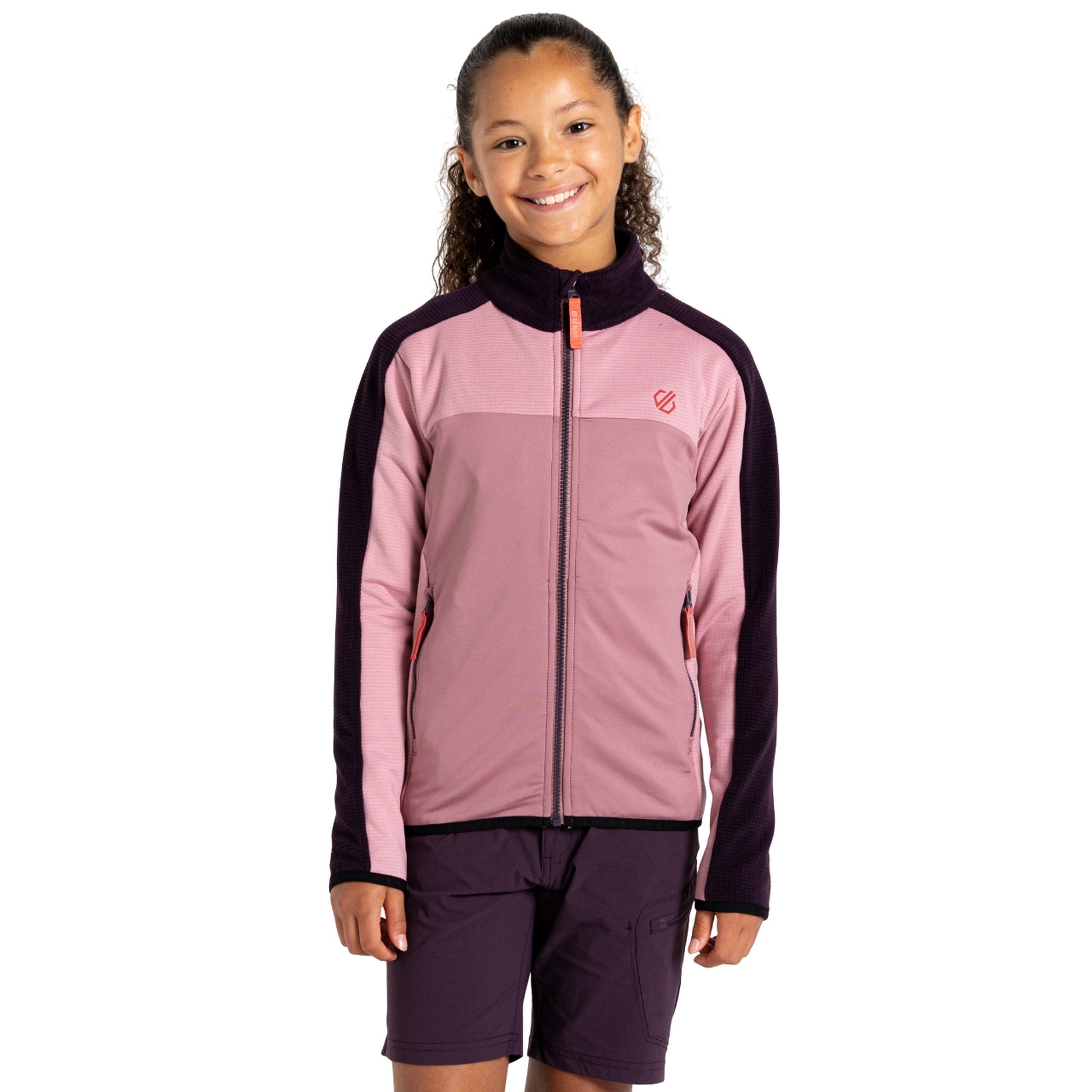 Deep Plum-Lilas - Lifestyle - Dare 2B Childrens-Kids Emergent IV Stretch Midlayer