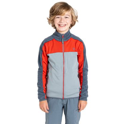 Stormy Weather-Seville Red - Side - Dare 2B Childrens-Kids Emergent IV Stretch Midlayer