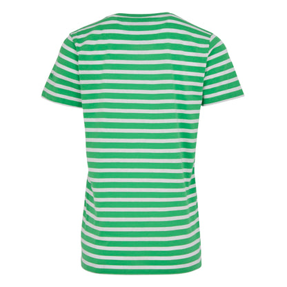 Island Green-White - Back - Regatta Womens-Ladies Bayletta Striped T-Shirt