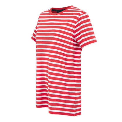 High Risk Red-White - Side - Regatta Womens-Ladies Bayletta Striped T-Shirt