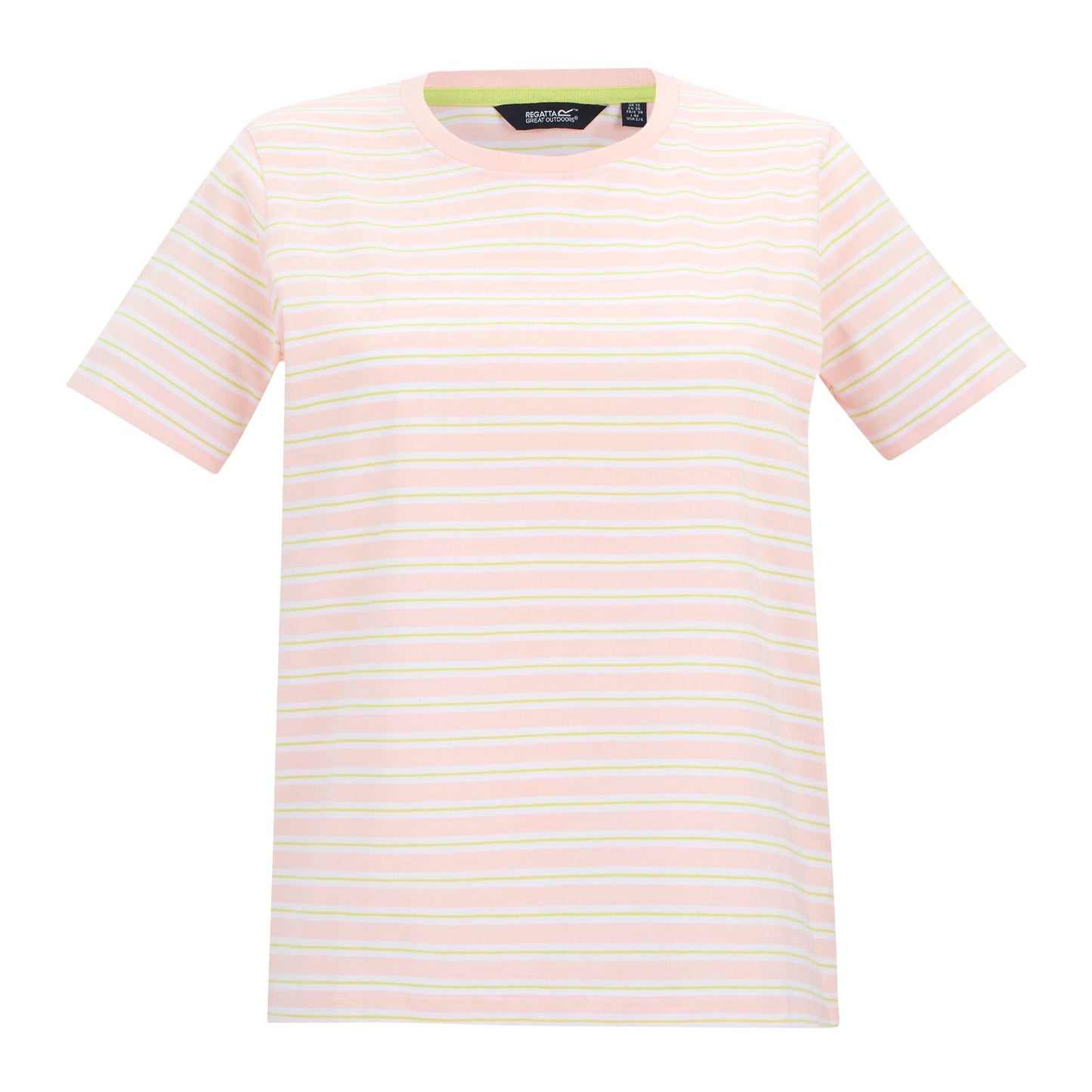 Pink Haze - Front - Regatta Womens-Ladies Bayletta Striped T-Shirt