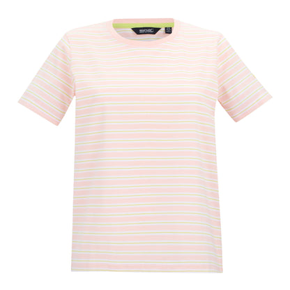 Pink Haze - Front - Regatta Womens-Ladies Bayletta Striped T-Shirt