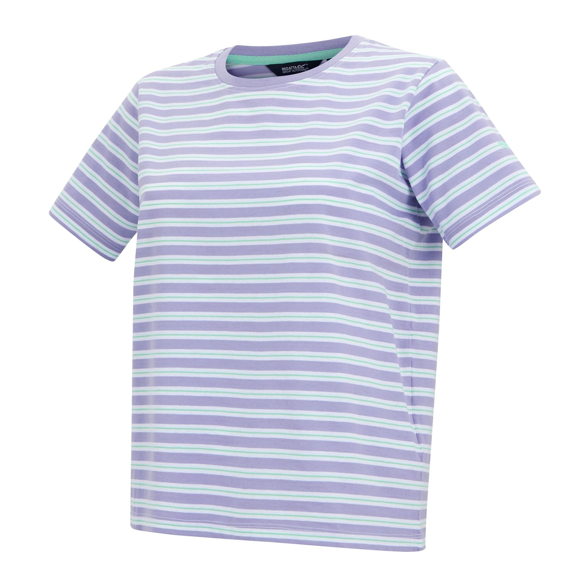 Pansy - Side - Regatta Womens-Ladies Bayletta Striped T-Shirt