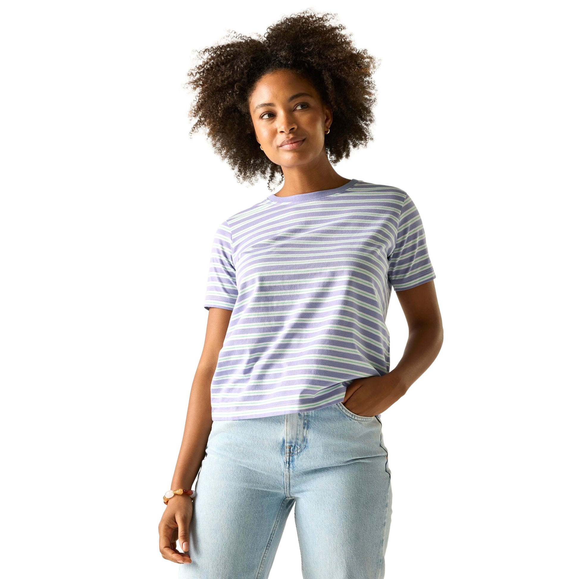 Pansy - Lifestyle - Regatta Womens-Ladies Bayletta Striped T-Shirt