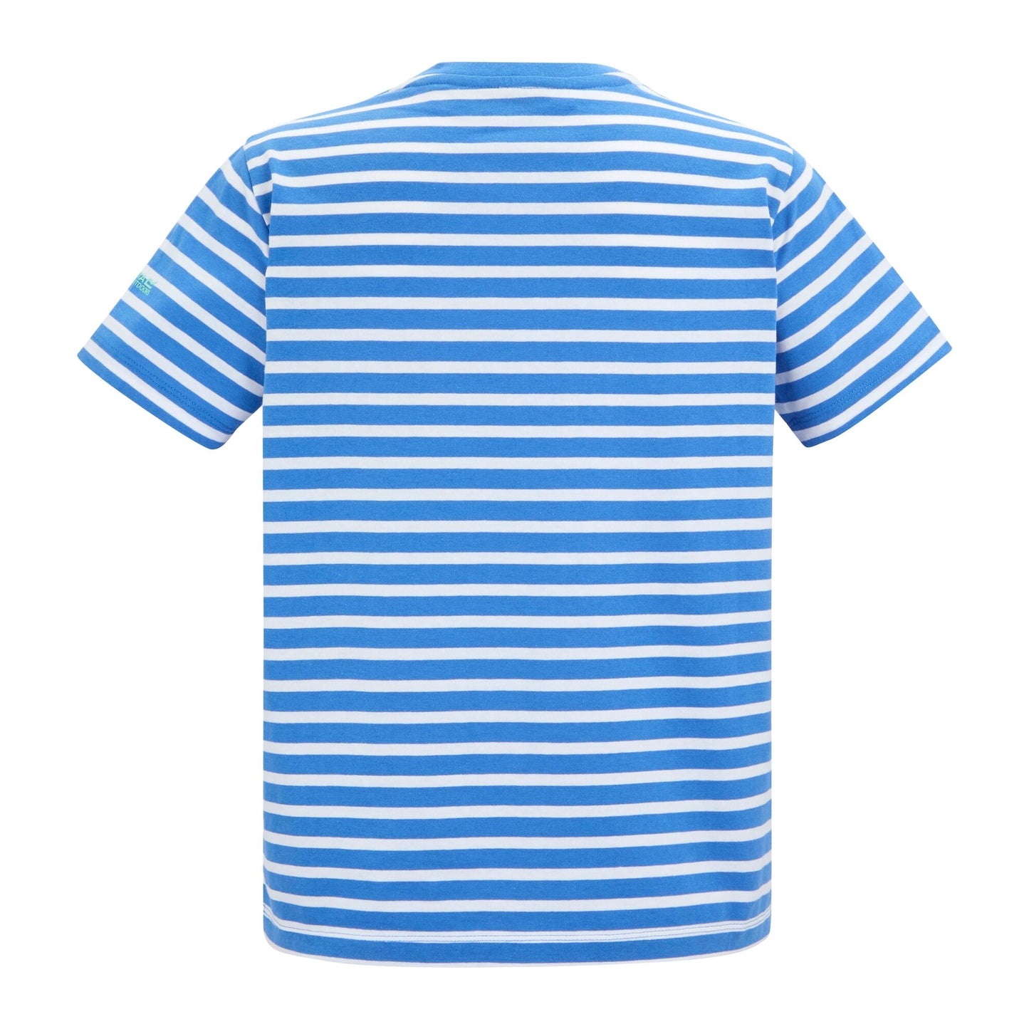 Sonic Blue-White - Back - Regatta Womens-Ladies Bayletta Striped T-Shirt