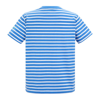 Sonic Blue-White - Back - Regatta Womens-Ladies Bayletta Striped T-Shirt