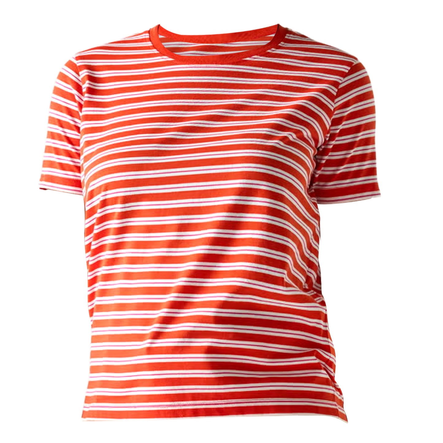 Tangerine Tango - Front - Regatta Womens-Ladies Bayletta Striped T-Shirt