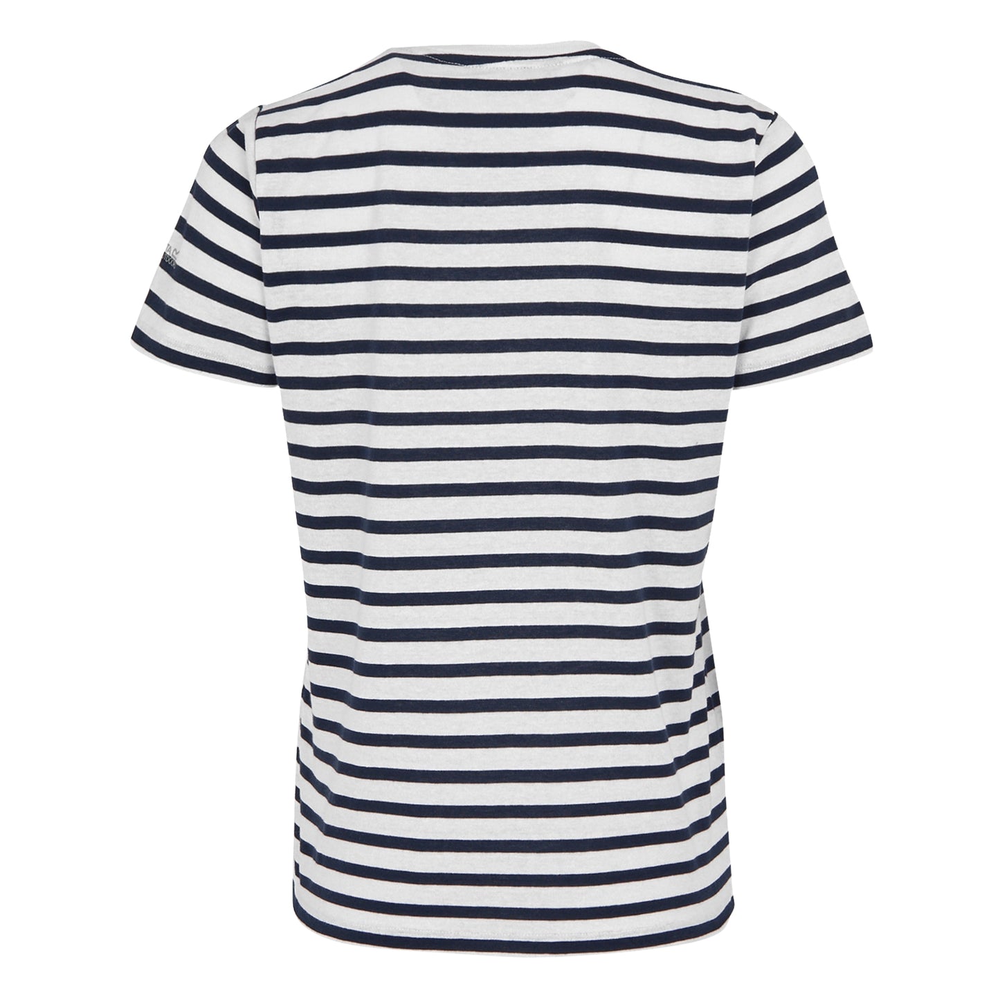 White-Navy - Back - Regatta Womens-Ladies Bayletta Striped T-Shirt