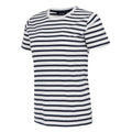 White-Navy - Side - Regatta Womens-Ladies Bayletta Striped T-Shirt