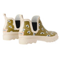 Olive - Back - Regatta Womens-Ladies Orla Kiely Clover Mid Cut Wellington Boots