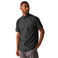 Black - Lifestyle - Regatta Mens Mindano IX Circle Short-Sleeved Shirt