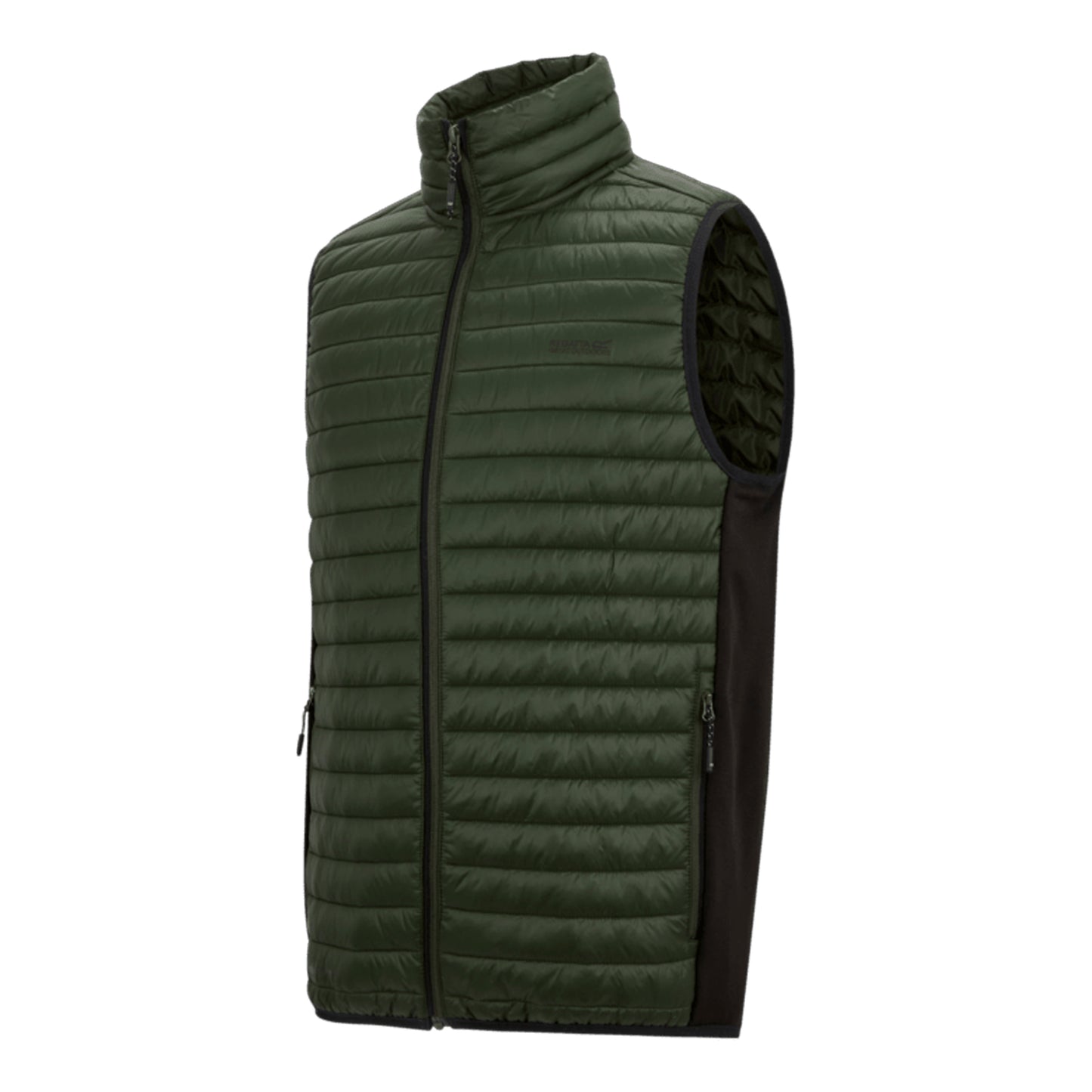 Dark Khaki-Black - Side - Regatta Mens Andreson Hybrid Padded Jacket