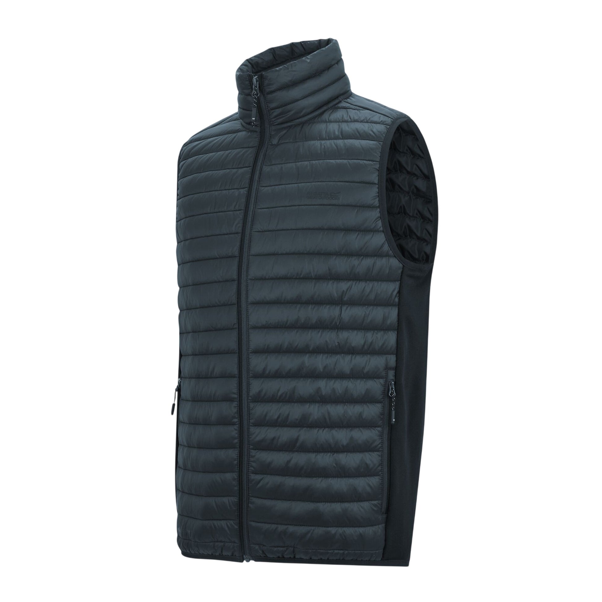 Storm Grey-Black - Side - Regatta Mens Andreson Hybrid Padded Jacket